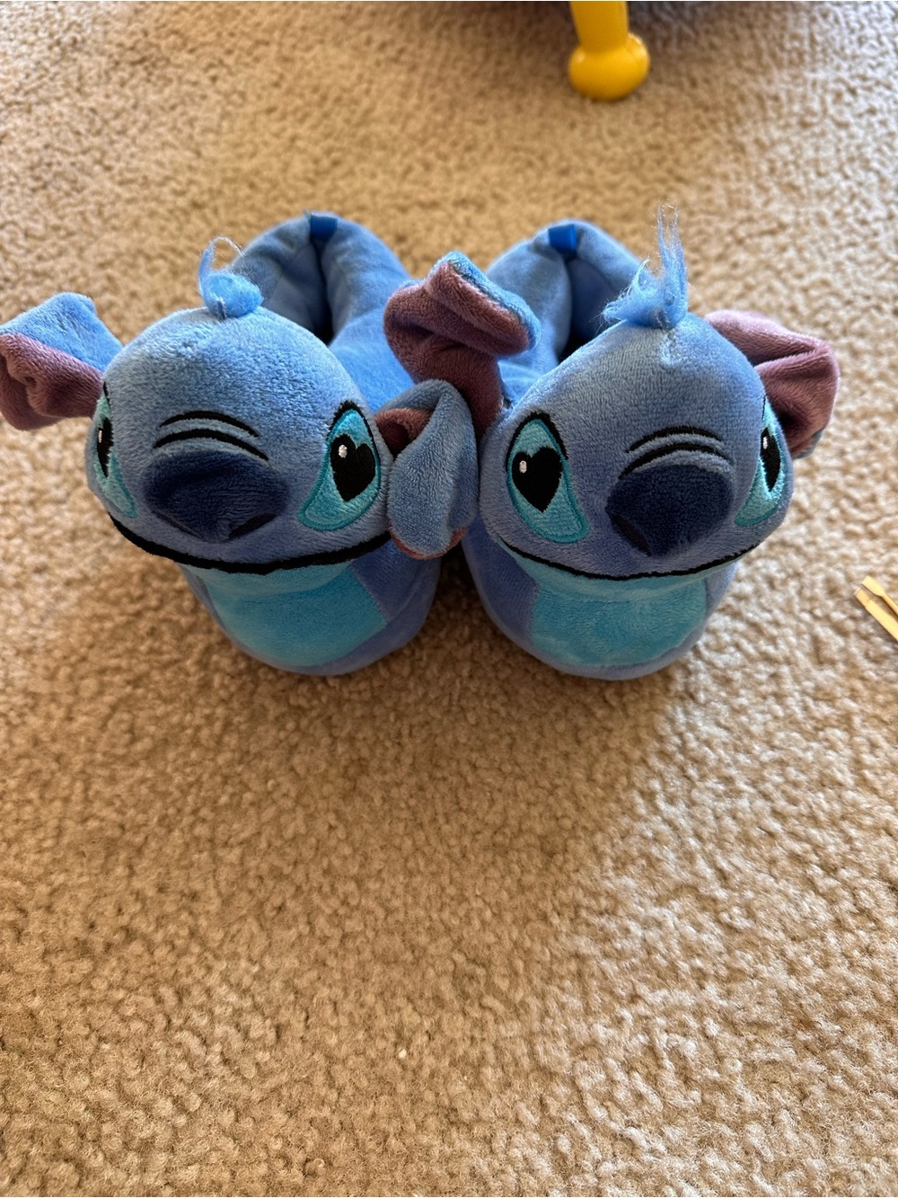 Disney Blue Stitch Plush Character Slippers